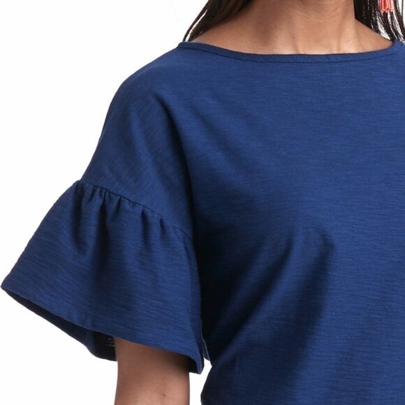 Vineyard Vines Navy Flutter Sleeve Dress Size XS - Picture 4 of 8